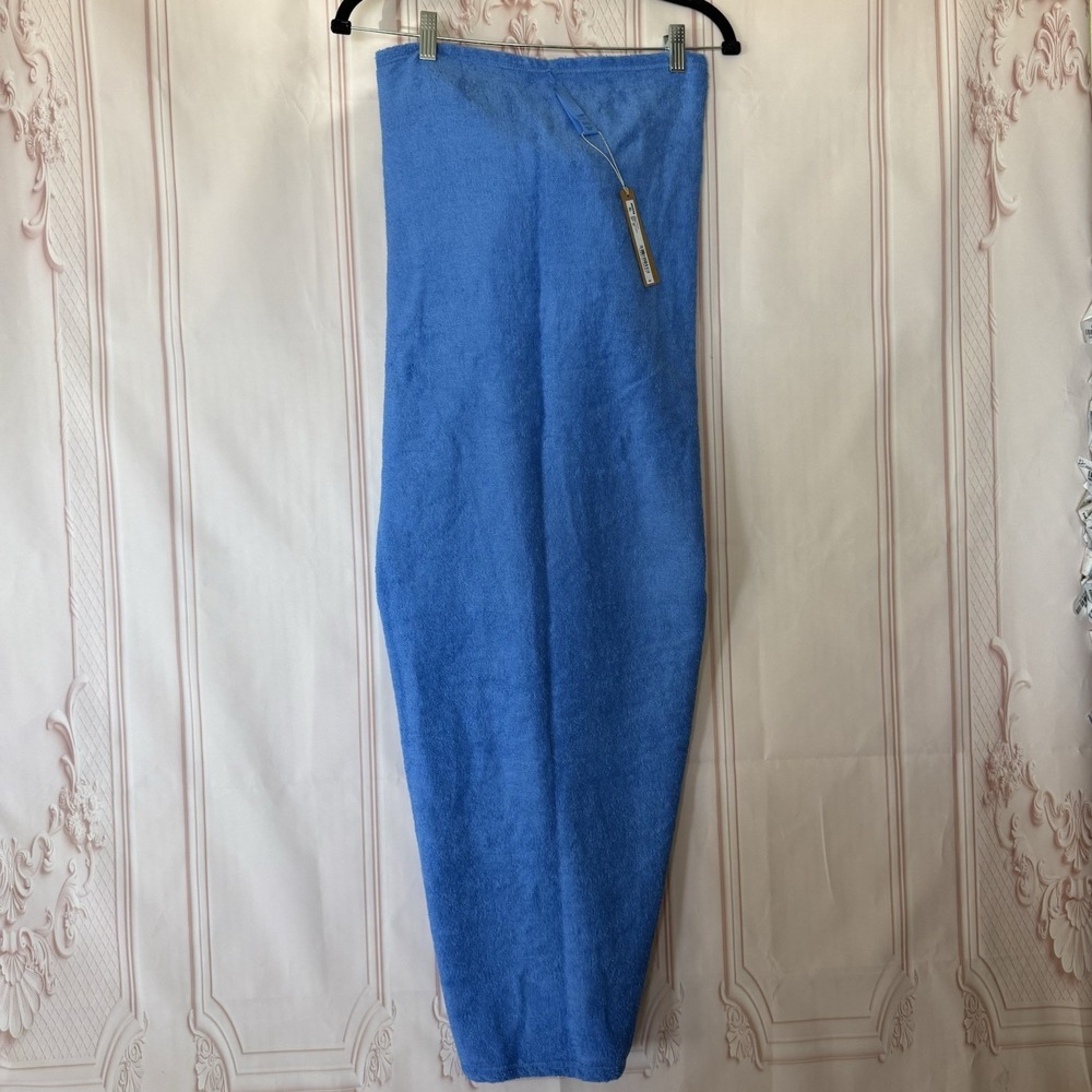 Skims Terry Cover Ups Tie Sarong Tide(Blue) Size XXS NWT Can Fit XS-M - Picture 5 of 10